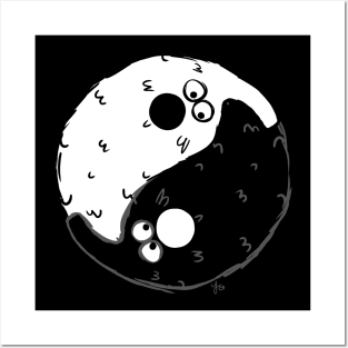 Worms on a String Yin and Yang by Yuuki G Posters and Art